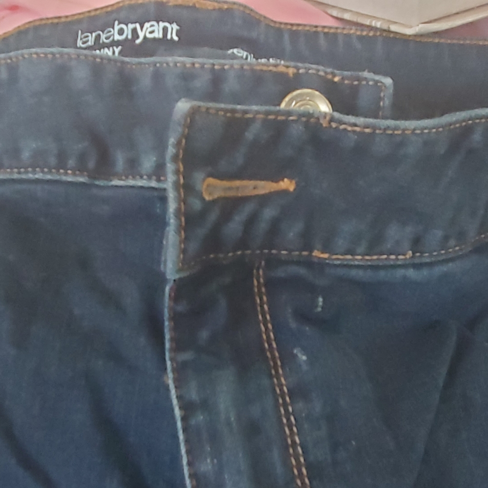 Lane Bryant genius fit tall 28w skinny jeans.